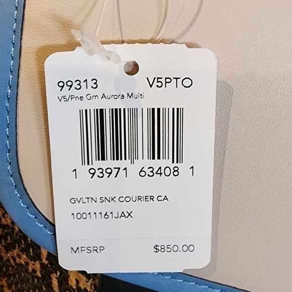 NWT Coach Courier Carryall With Snakeskin Detail - Picture 5 of 13